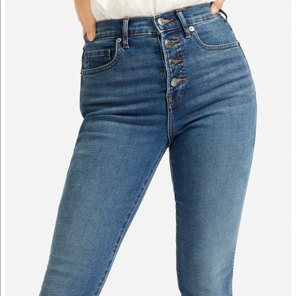 NWT Everlane High-Rise Skinny Button Fly